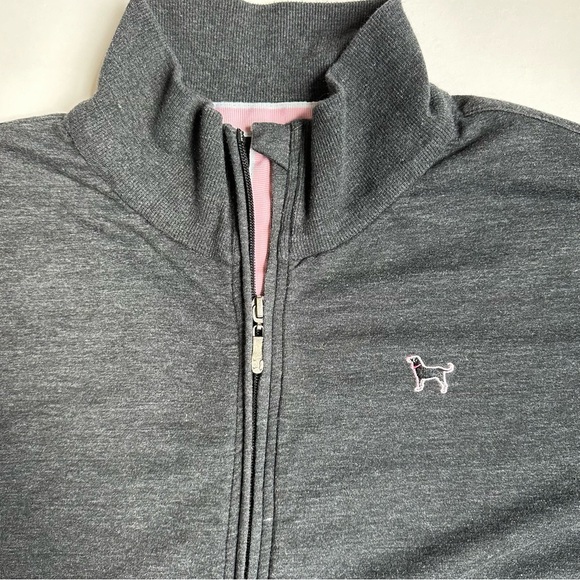 The Black Dog Full Zip Gray Black Pink Sweatshirt XL - Picture 3 of 8